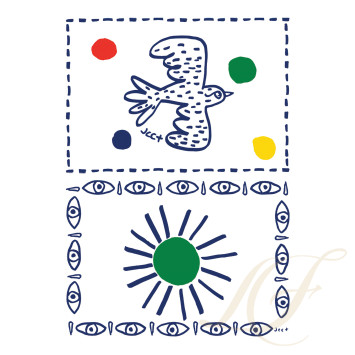 Бегунок для стола 36х51см, 2шт. коллекции Archipel Sentimental бренда Gien