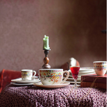 Чашка для завтрака с блюдцем 0,26л, 2шт. коллекции Bagatelle бренда Gien