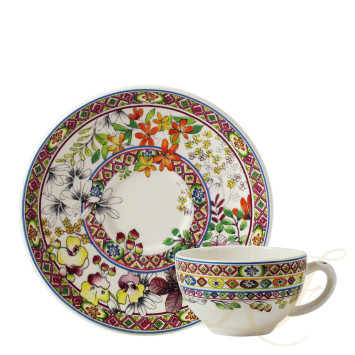 Чашка чайная с блюдцем 0,16л, 2шт. коллекции Bagatelle бренда Gien