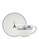 Чашка с блюдцем 0,45л коллекции Ca C'est Paris! бренда Gien