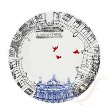 Тарелка закусочная 22см, 4шт. коллекции Ca C'est Paris! бренда Gien