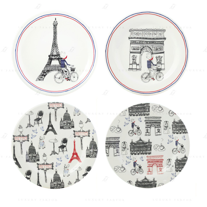 Тарелка десертная 16,5см, 4шт. коллекции Ca C'est Paris! бренда Gien