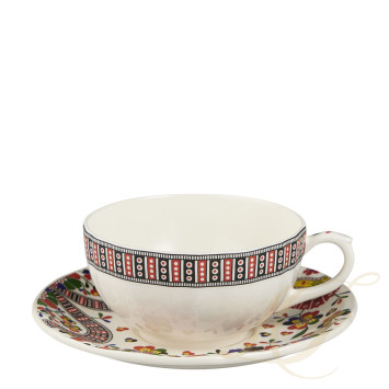 Чашка для завтрака с блюдцем 0,3л, 2шт. коллекции Chance Folle бренда Gien