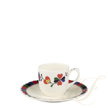 Чашка эспрессо с блюдцем 0,085л, 2шт. коллекции Chance Folle бренда Gien