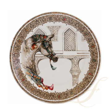 Тарелка закусочная 22см, 4шт. коллекции Chevaux Du Vent бренда Gien