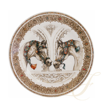 Тарелка закусочная 22см, 4шт. коллекции Chevaux Du Vent бренда Gien