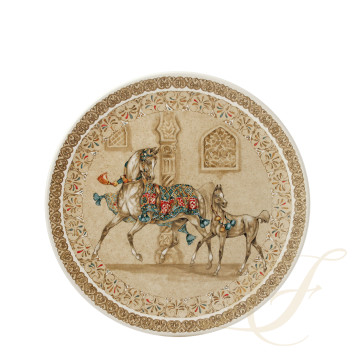 Блюдо для пирога круглое 30см коллекции Chevaux Du Vent бренда Gien