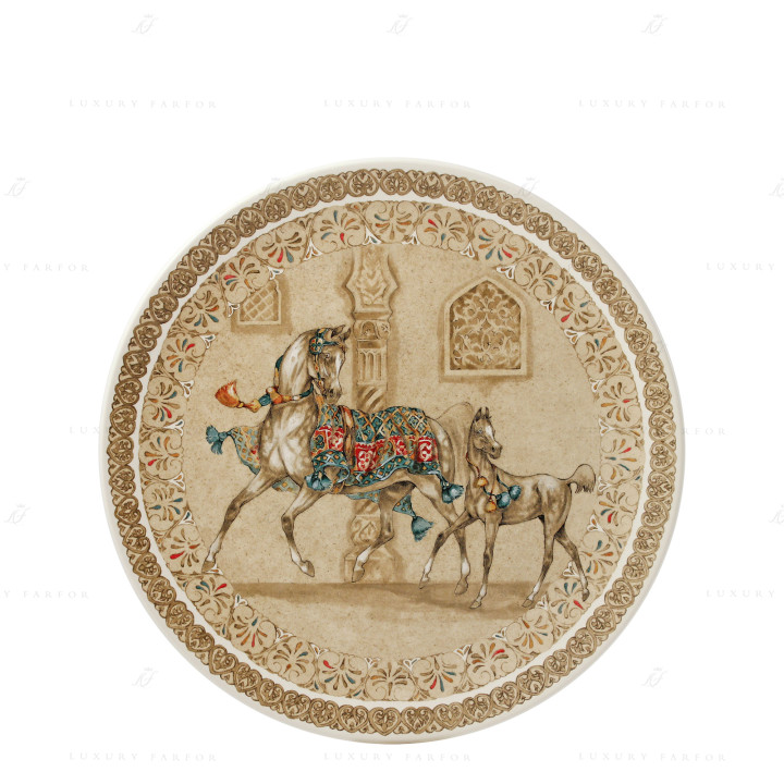 Блюдо для пирога круглое 30см коллекции Chevaux Du Vent бренда Gien