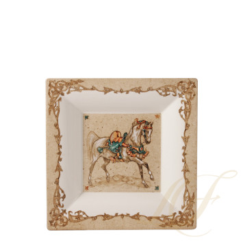 Чаша квадратная 22см коллекции Chevaux Du Vent бренда Gien