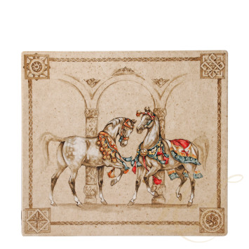 Блюдо прямоугольное 29,5х26,5см коллекции Chevaux Du Vent бренда Gien