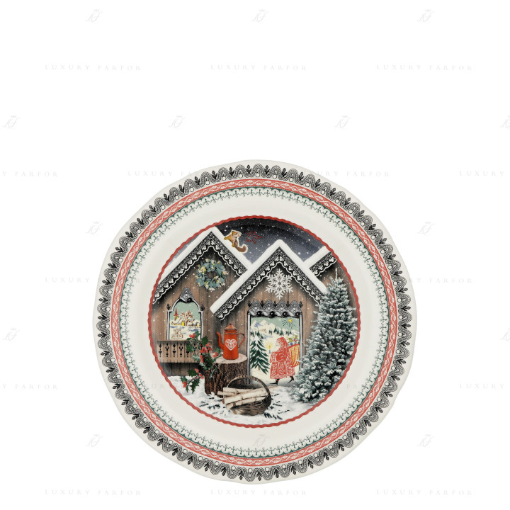 Тарелка закусочная 22,4см коллекции Collection Noel бренда Gien