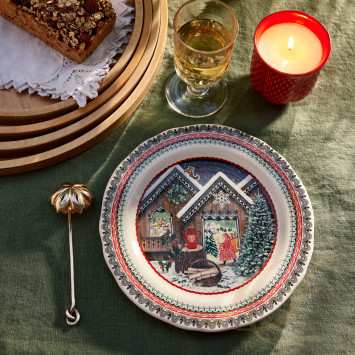 Тарелка закусочная 22,4см коллекции Collection Noel бренда Gien