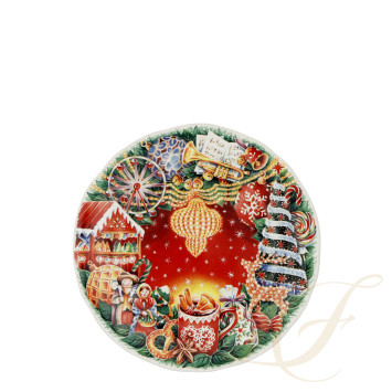 Тарелка закусочная 22,4см коллекции Collection Noel бренда Gien