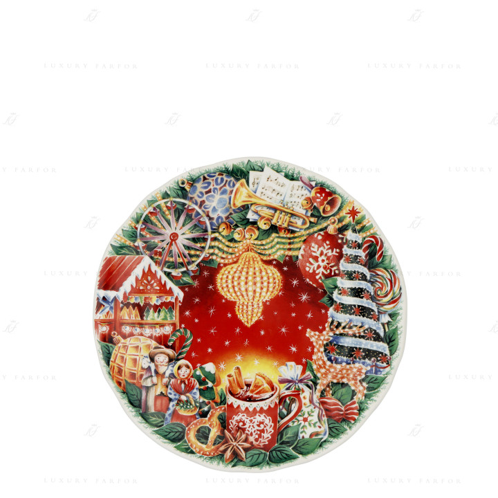 Тарелка закусочная 22,4см коллекции Collection Noel бренда Gien