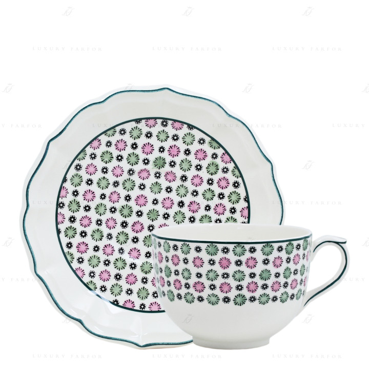 Чашка с блюдцем 0,5л коллекции Dominote бренда Gien