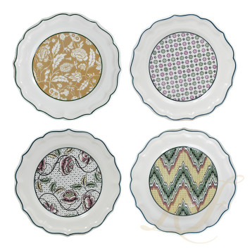 Тарелка закусочная 27,4см, 4шт. коллекции Dominote бренда Gien