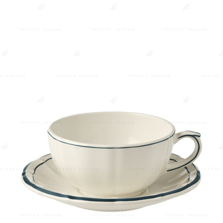 Чашка для завтрака с блюдцем 0,3л, 2шт. коллекции Filet Acapulco бренда Gien