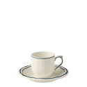 Чашка эспрессо с блюдцем 0,085л, 2шт. коллекции Filet Acapulco бренда Gien