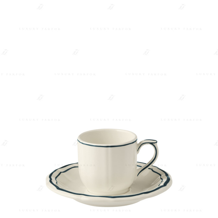 Чашка эспрессо с блюдцем 0,085л, 2шт. коллекции Filet Acapulco бренда Gien