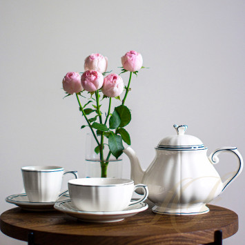 Чашка чайная с блюдцем 0,175л, 2шт. коллекции Filet Acapulco бренда Gien