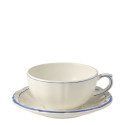 Чашка для завтрака с блюдцем 0,3л, 2шт. коллекции Filet Bleu бренда Gien