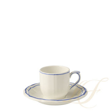 Чашка эспрессо с блюдцем 0,085л, 2шт. коллекции Filet Bleu бренда Gien