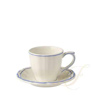 Чашка чайная с блюдцем 0,175л, 2шт. коллекции Filet Bleu бренда Gien