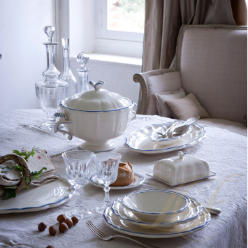Тарелка десертная 16,5см коллекции Filet Bleu бренда Gien