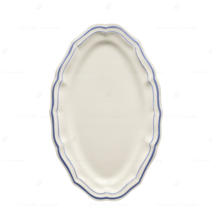 Блюдо овальное 41см коллекции Filet Bleu бренда Gien