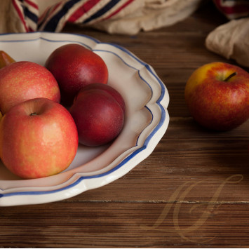 Блюдо круглое 31см коллекции Filet Bleu бренда Gien