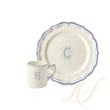 Коллекция Filet Bleu Monogramme бренда Gien