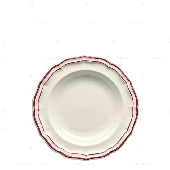 Тарелка глубокая 22,5см коллекции Filet Bordeaux бренда Gien