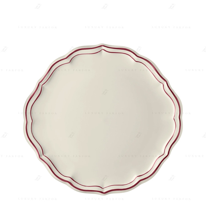 Блюдо для пирога круглое 32см коллекции Filet Bordeaux бренда Gien