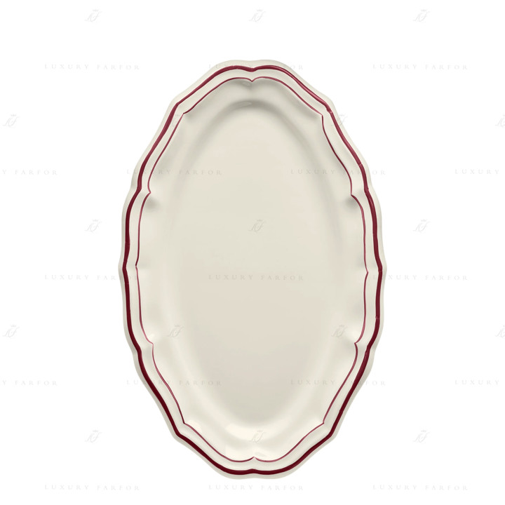 Блюдо овальное 41см коллекции Filet Bordeaux бренда Gien