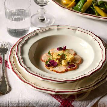 Блюдо круглое 31см коллекции Filet Bordeaux бренда Gien
