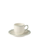 Чашка эспрессо с блюдцем 0,085л, 2шт. коллекции Filet Céladon бренда Gien