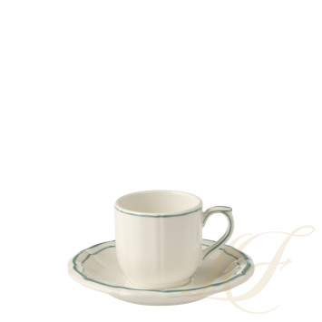 Чашка эспрессо с блюдцем 0,085л, 2шт. коллекции Filet Céladon бренда Gien
