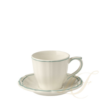 Чашка чайная с блюдцем 0,175л, 2шт. коллекции Filet Céladon бренда Gien