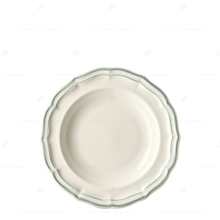 Тарелка глубокая 22,5см коллекции Filet Céladon бренда Gien