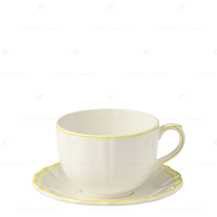 Чашка с блюдцем 0,5л коллекции Filet Citron бренда Gien