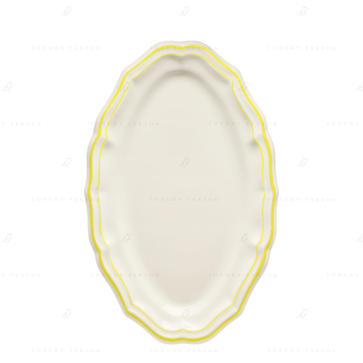 Блюдо овальное 41см коллекции Filet Citron бренда Gien