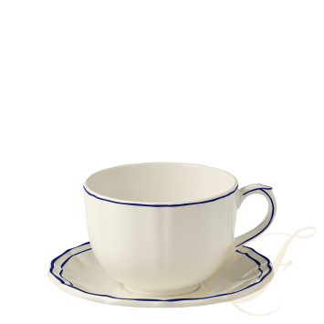 Чашка с блюдцем 0,5л коллекции Filet Cobalt бренда Gien