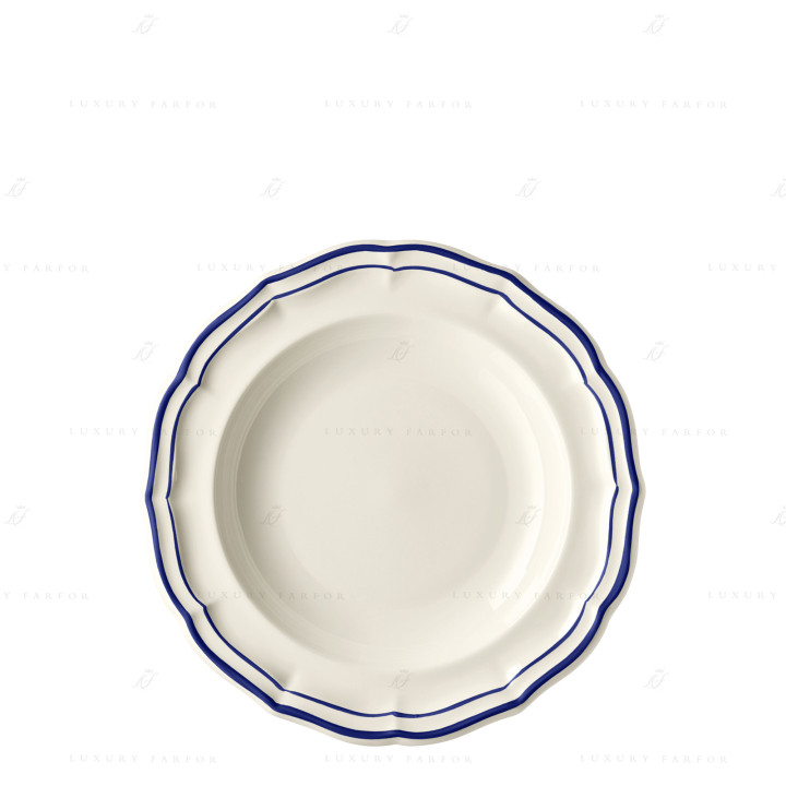 Тарелка глубокая 22,5см коллекции Filet Cobalt бренда Gien