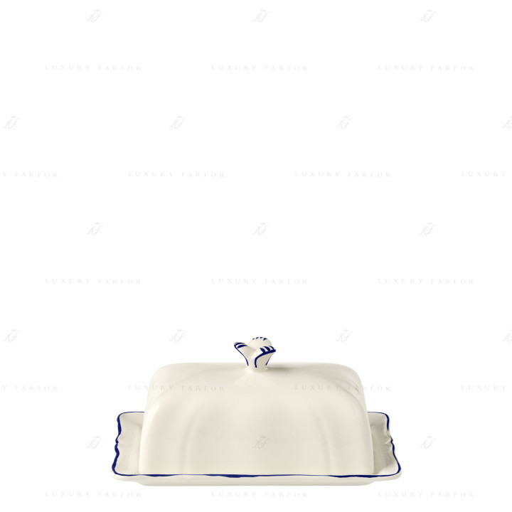 Масленка 17,8х13,5см коллекции Filet Cobalt бренда Gien