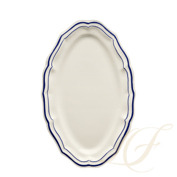 Блюдо овальное 41см коллекции Filet Cobalt бренда Gien