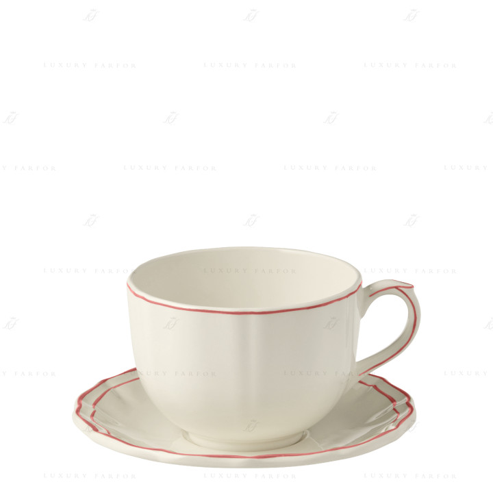 Чашка с блюдцем 0,5л коллекции Filet Corail бренда Gien