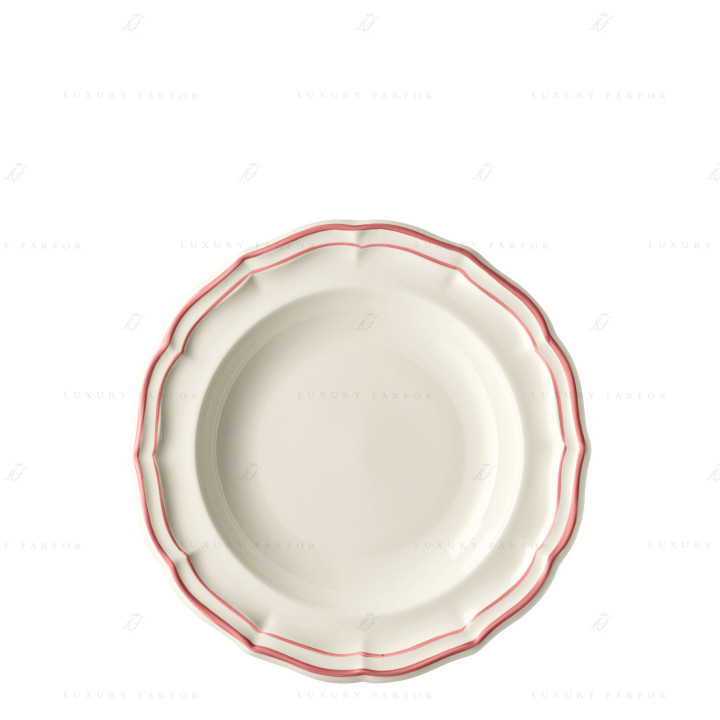 Тарелка глубокая 22,5см коллекции Filet Corail бренда Gien