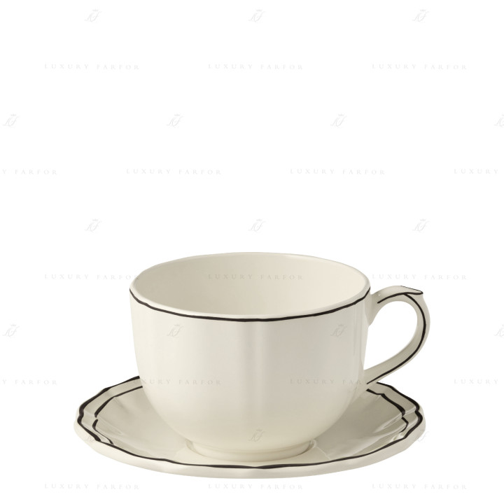 Чашка с блюдцем 0,5л коллекции Filet Manganese бренда Gien