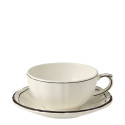 Чашка для завтрака с блюдцем 0,3л, 2шт. коллекции Filet Manganese бренда Gien