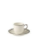Чашка эспрессо с блюдцем 0,085л, 2шт. коллекции Filet Manganese бренда Gien